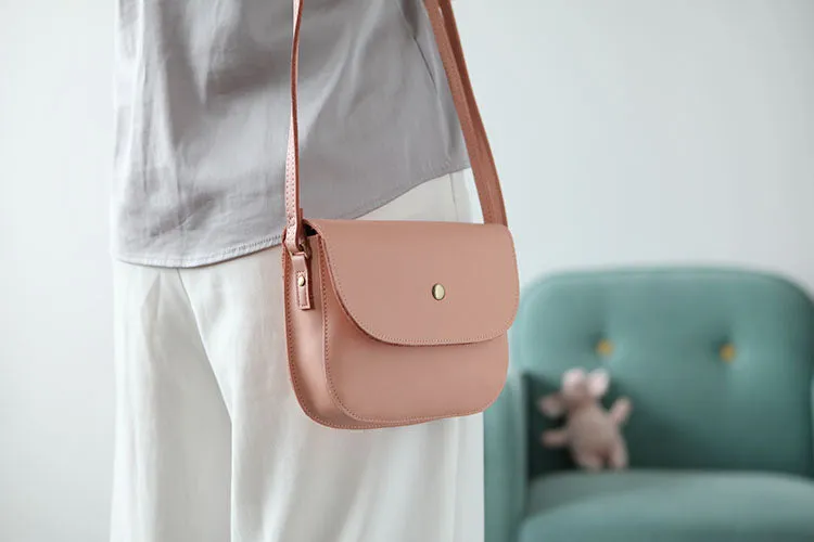 Stylish Womens Leather Saddle Bag Crossbody Bags Purse for Women