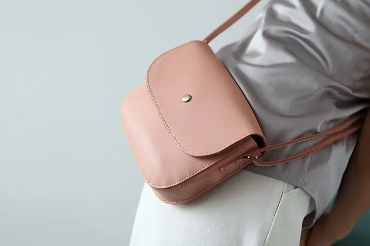 Stylish Womens Leather Saddle Bag Crossbody Bags Purse for Women