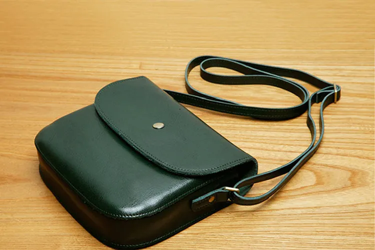 Stylish Womens Leather Saddle Bag Crossbody Bags Purse for Women