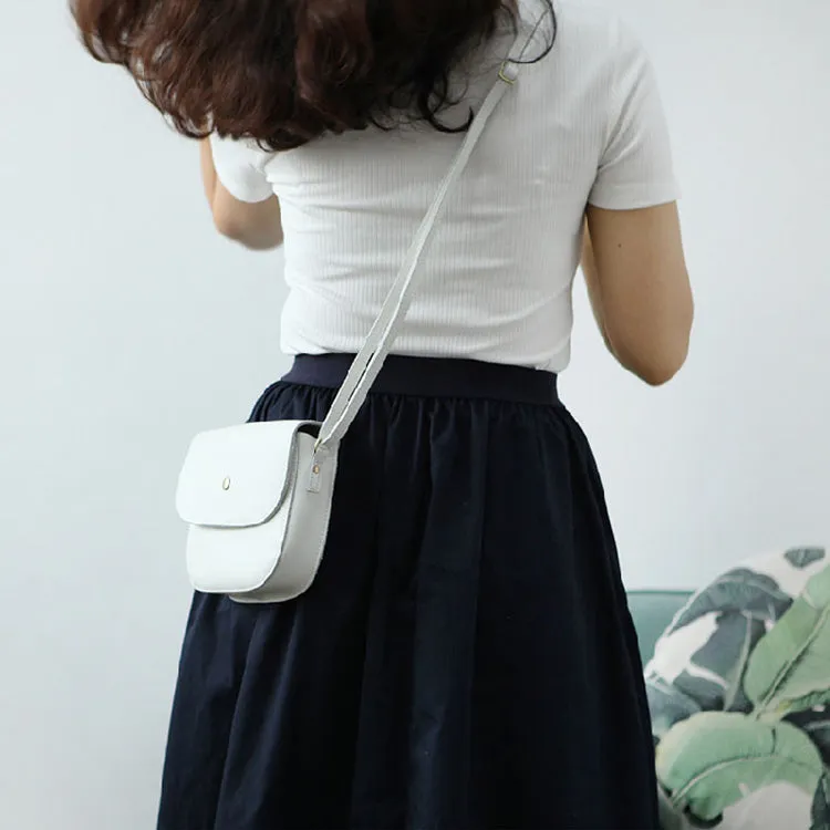 Stylish Womens Leather Saddle Bag Crossbody Bags Purse for Women