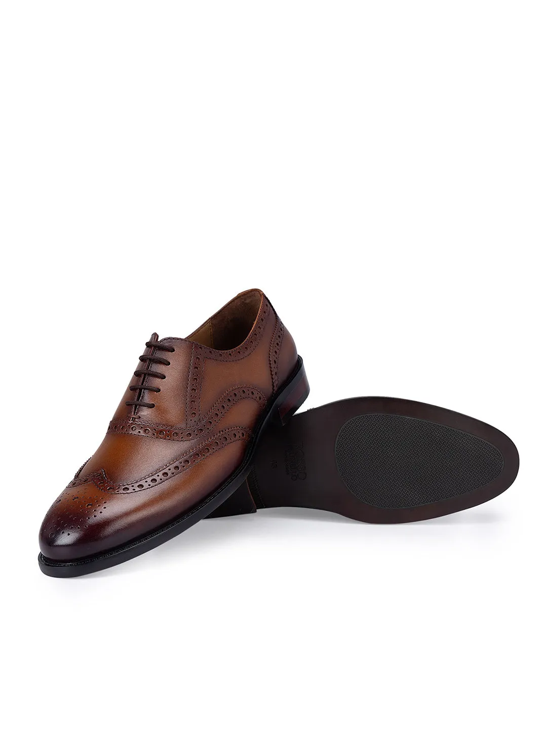 Tan Dual Tone Lace Ups