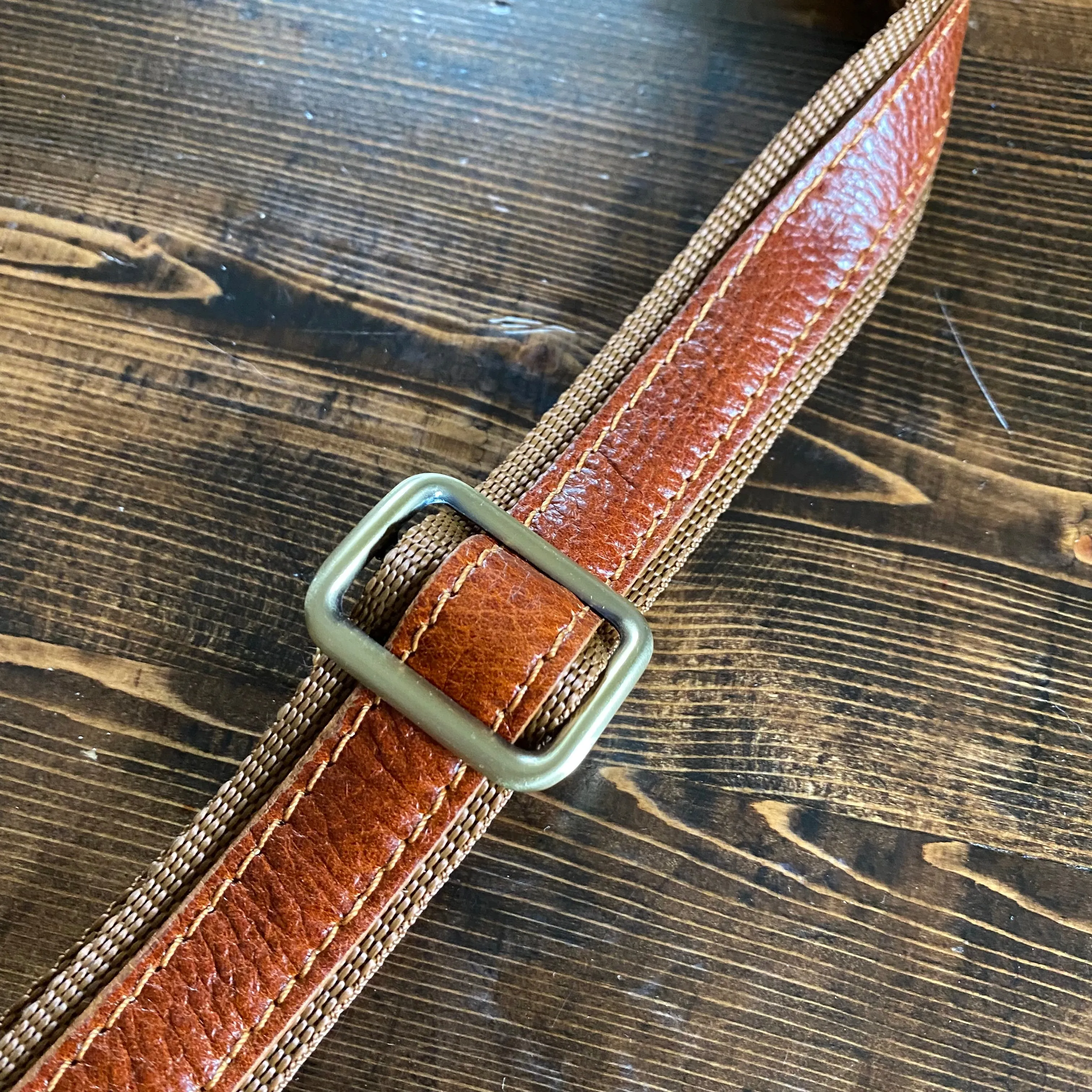 The Stork - Italian Leather Sling Bag with LV Monogram Embellishment