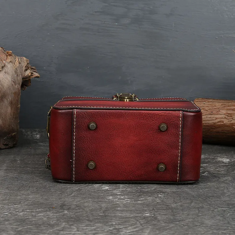 Vintage Womens Leather Shoulder Bags Purse Crossbody Purse  For Women