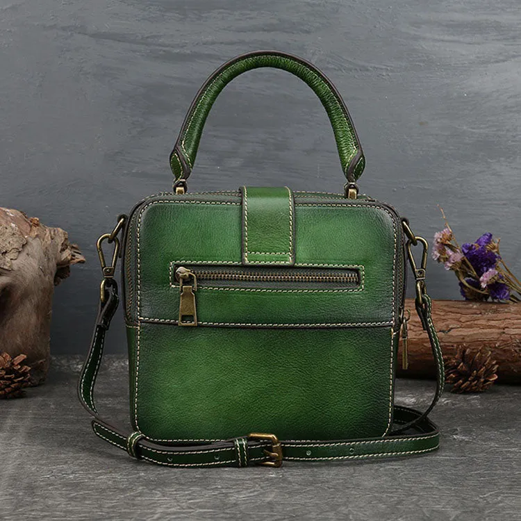 Vintage Womens Leather Shoulder Bags Purse Crossbody Purse  For Women