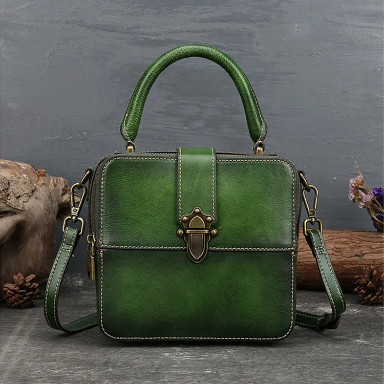 Vintage Womens Leather Shoulder Bags Purse Crossbody Purse  For Women