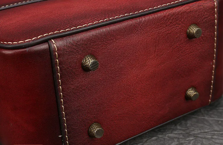Vintage Womens Leather Shoulder Bags Purse Crossbody Purse  For Women