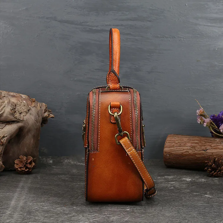 Vintage Womens Leather Shoulder Bags Purse Crossbody Purse  For Women