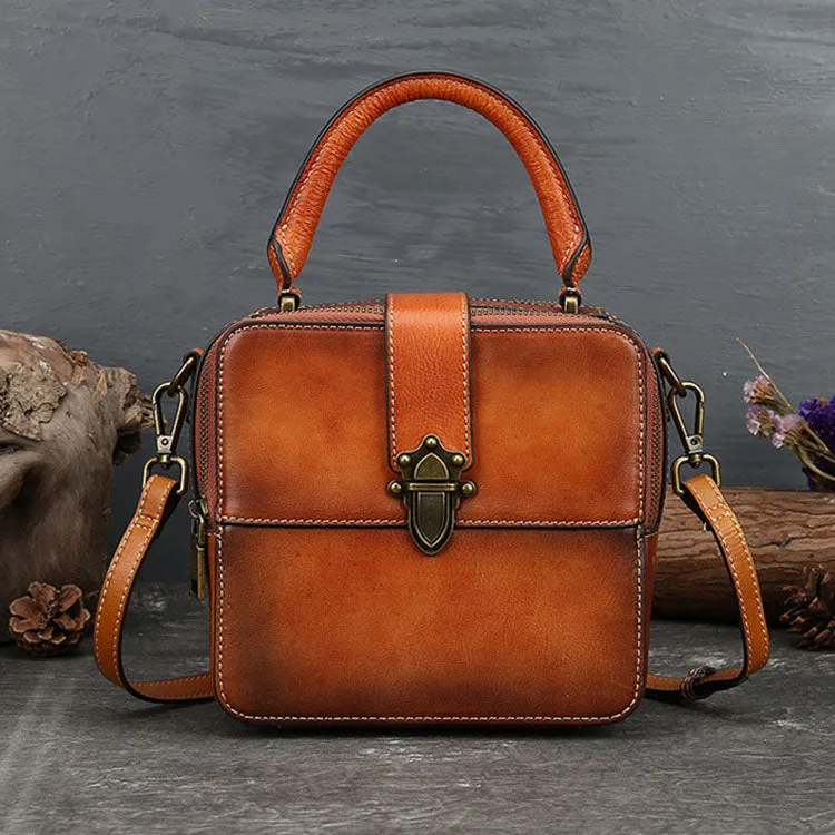 Vintage Womens Leather Shoulder Bags Purse Crossbody Purse  For Women