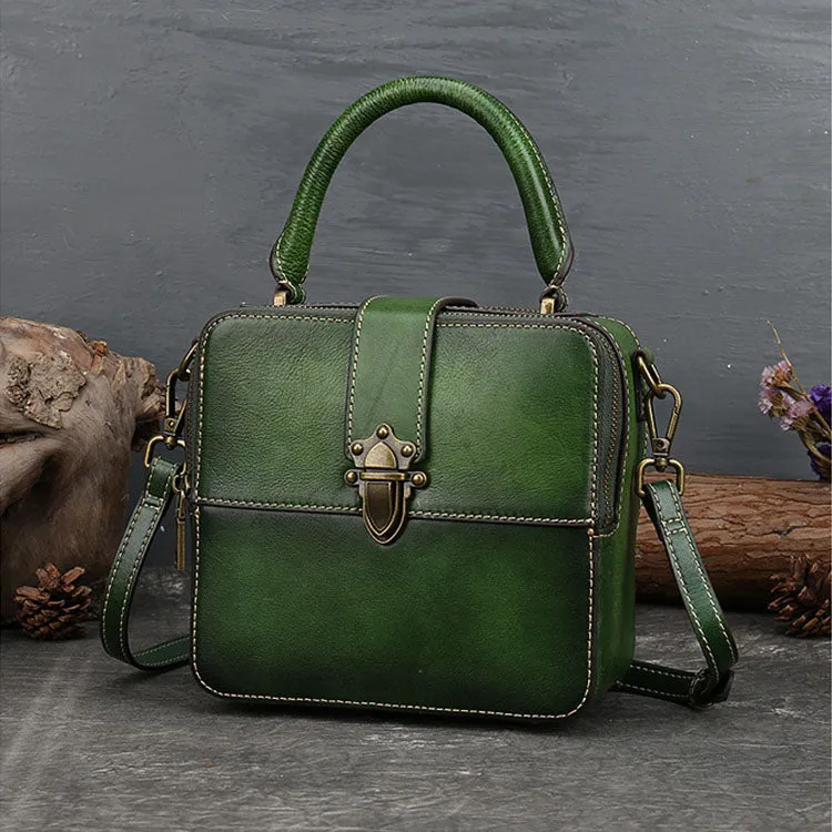 Vintage Womens Leather Shoulder Bags Purse Crossbody Purse  For Women