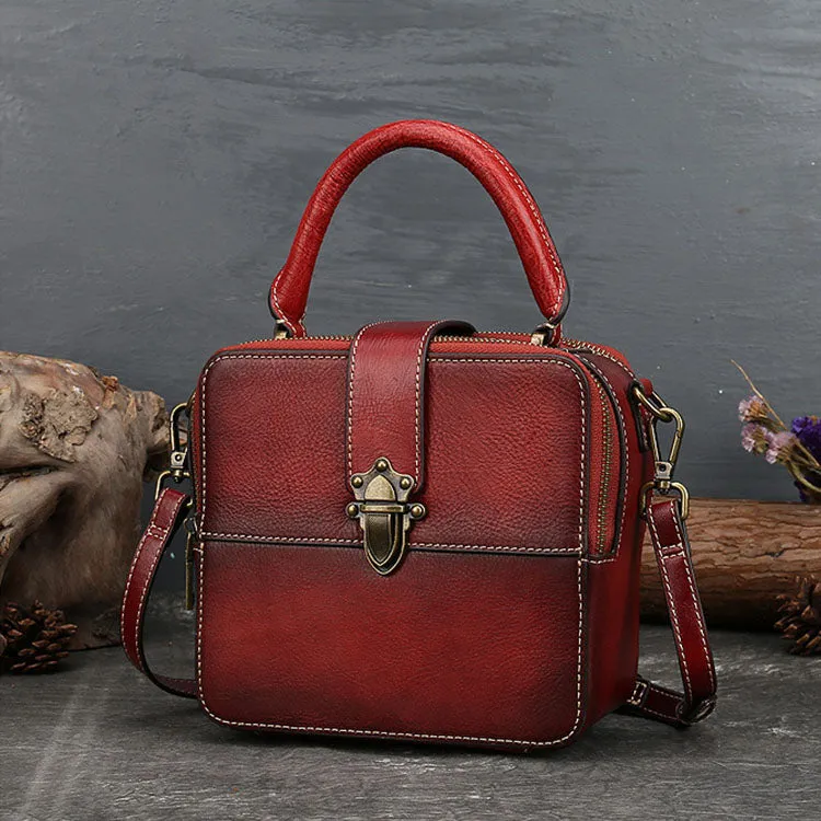 Vintage Womens Leather Shoulder Bags Purse Crossbody Purse  For Women