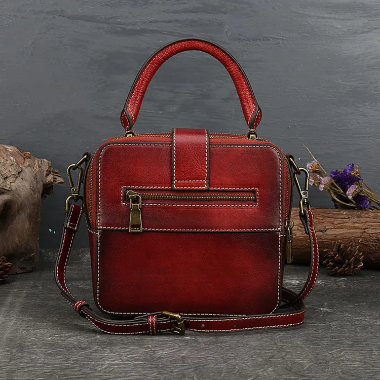 Vintage Womens Leather Shoulder Bags Purse Crossbody Purse  For Women