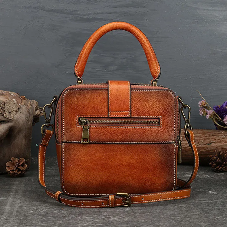 Vintage Womens Leather Shoulder Bags Purse Crossbody Purse  For Women