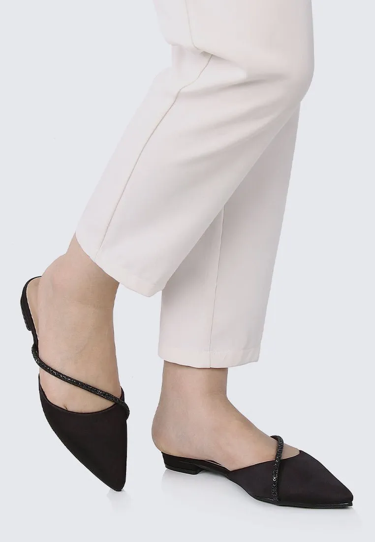 Vion Comfy Ballerina In Black