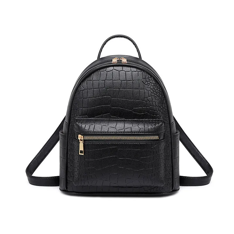 Wholesale PU Embossed Backpacks